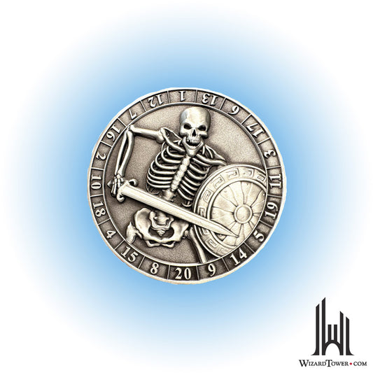 Individual Dice - Coin Skeleton d20
