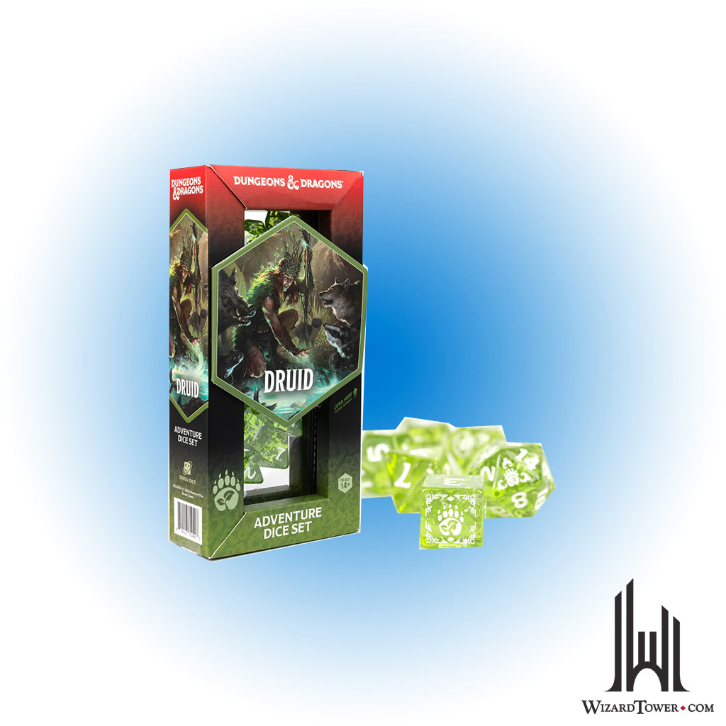 Dice Set - DnD Adventure Druid Green 16ct