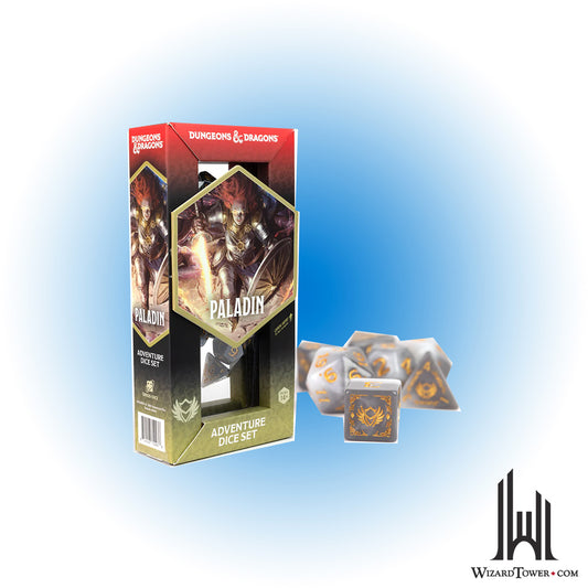 Dice Set - DnD Adventure Paladin White / Grey 14ct