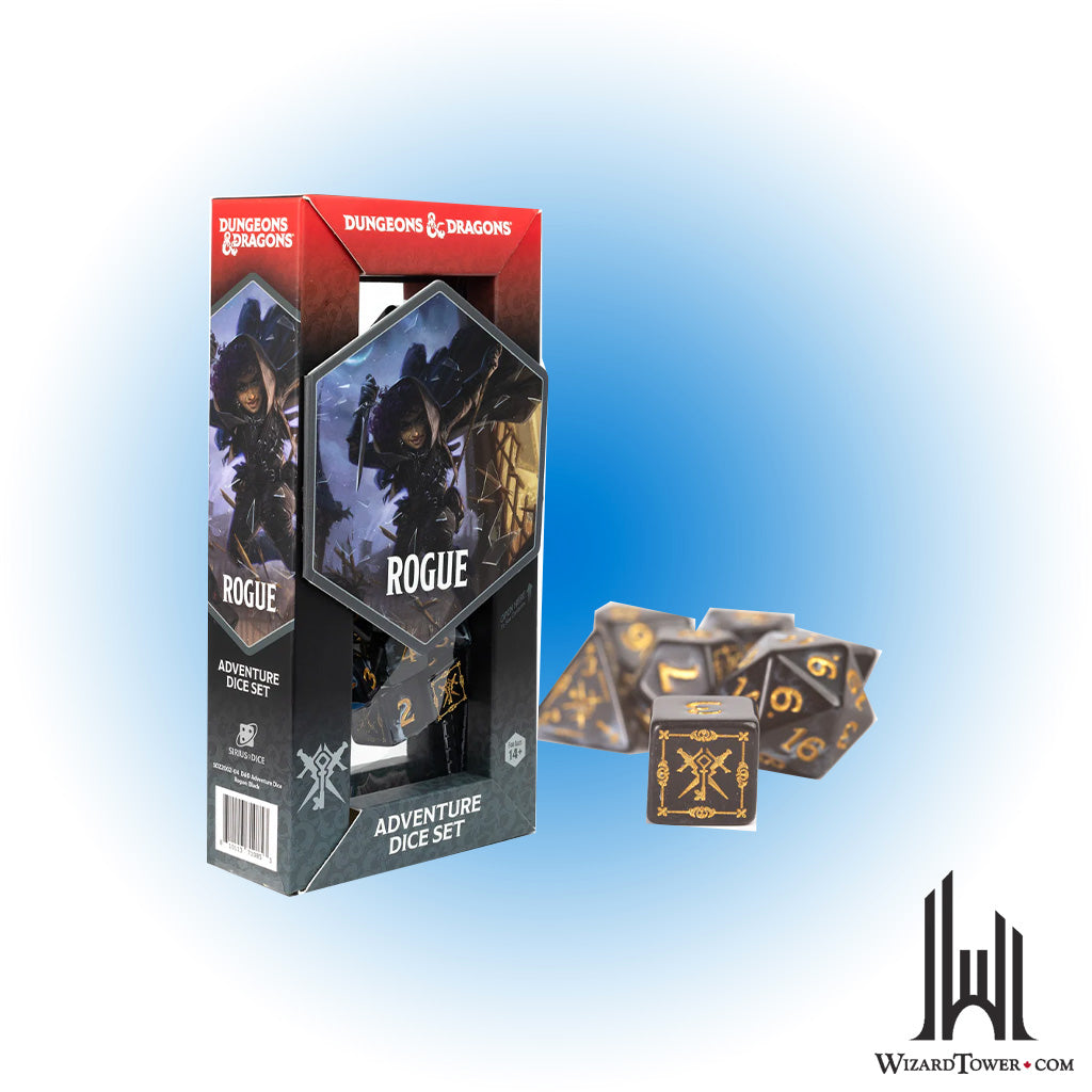 Dice Set - DnD Adventure Rogue Black 15ct