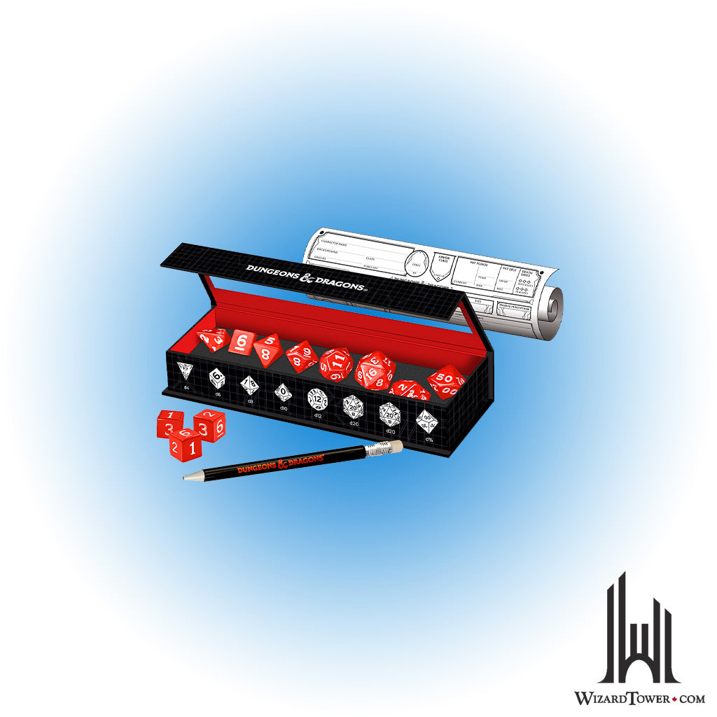 Dice Set - DnD New Adventurer Red 11ct
