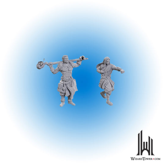 Unpainted Miniature - Dungeons & Dragons - Archdruid and Martial Arts Adept