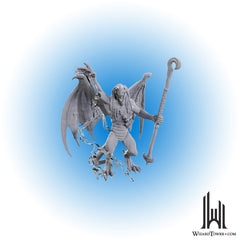 Unpainted Miniature - Dungeons & Dragons - Blue Abishai