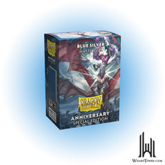 Deck Protectors - Dragon Shield Matte Dual Anniversary Special Edition Blue/Silver 100ct