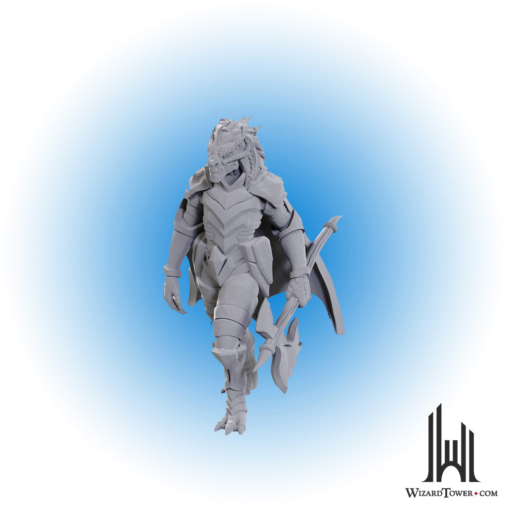 Unpainted Miniature - Dungeons & Dragons - Dragonborn of Tiamat