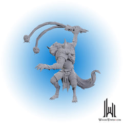 Unpainted Miniature - Dungeons & Dragons - Flind Trapper