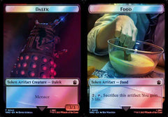 Dalek (0044) // Food (0058) Double-Sided Token - Surge Foil