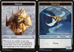 Daretti, Scrap Savant Emblem (021) // Thopter (009) Double-Sided Token