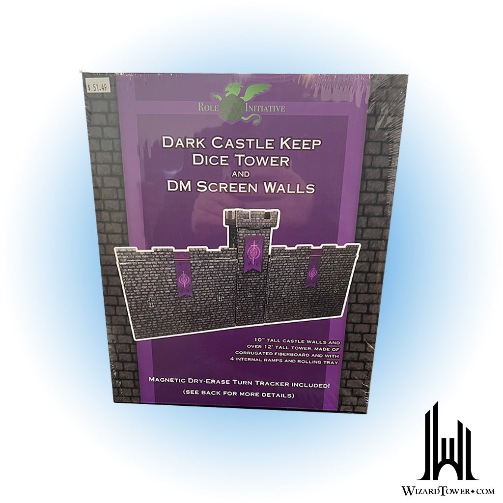 Dice Tower - Dark Castle With Magnetic Turn Tracker