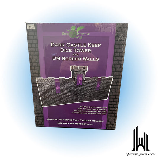 Dice Tower - Dark Castle With Magnetic Turn Tracker