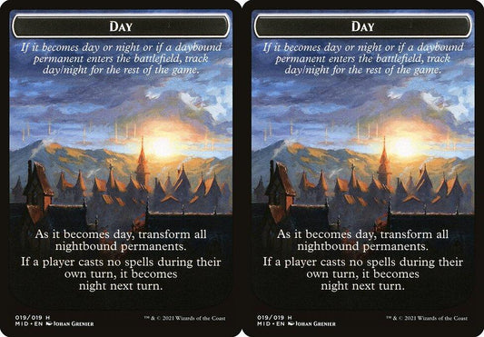 Day (019) // Night (019) Double-Sided Token