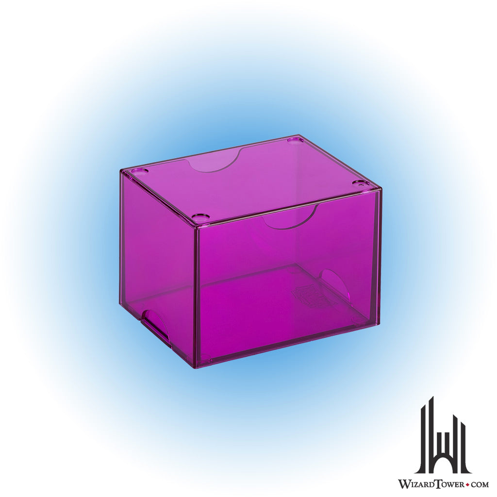 Deck Box - Strongbox Clear Purple 100+