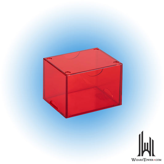 Deck Box - Strongbox Clear Red 100+