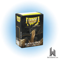 Deck Protectors - Dragon Shield Matte Dual Black & Gold 100ct
