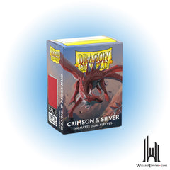 Deck Protectors - Dragon Shield Matte Dual Crimson and Silver 100ct
