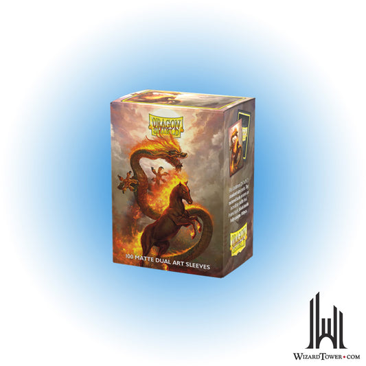 Deck Protectors - Dragon Shield Matte Dual Fire Horse 100ct