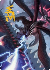 Defiant Thundermaw (35/81) Art Card (AMOM) - Gold-Stamped Signature