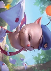 Delivery Moogle (01/53) Art Card (AFIN) - Gold-Stamped Signature