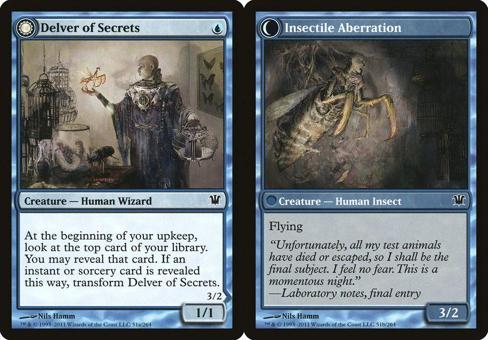 Delver of Secrets // Insectile Aberration