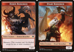 Demon Berserker (010) // Dwarf Berserker (012) Double-Sided Token - Foil