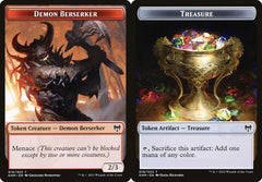 Demon Berserker (010) // Treasure (019) Double-Sided Token - Foil