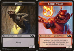 Demon (006) // Goblin Wizard (008) Double-Sided Token - Foil