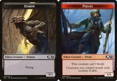 Demon (006) // Pirate (009) Double-Sided Token - Foil