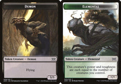 Demon (009) // Elemental (020) Double-Sided Token - Foil