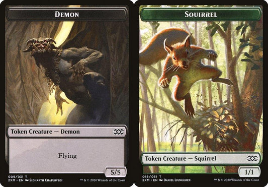 Demon (009) // Squirrel (018) Double-Sided Token - Foil