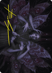 Demonic Counsel (07/54) Art Card (ADSK) - Gold-Stamped Signature