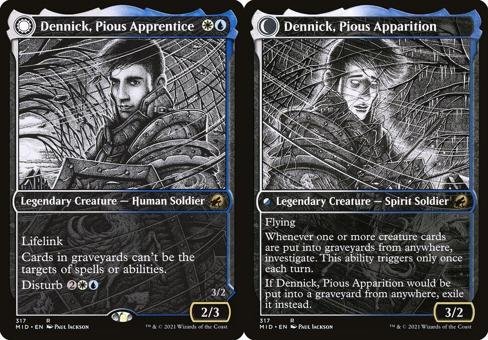 Dennick, Pious Apprentice // Dennick, Pious Apparition (317) (Showcase)
