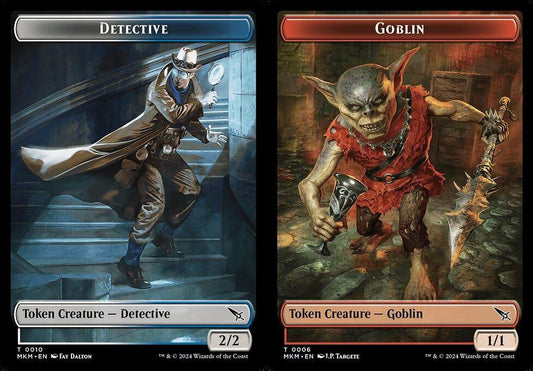Detective (0010) // Goblin (0006) Double-Sided Token - Foil