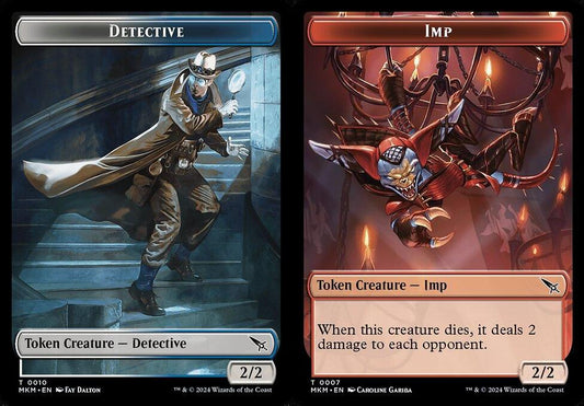 Detective (0010) // Imp (0007) Double-Sided Token - Foil