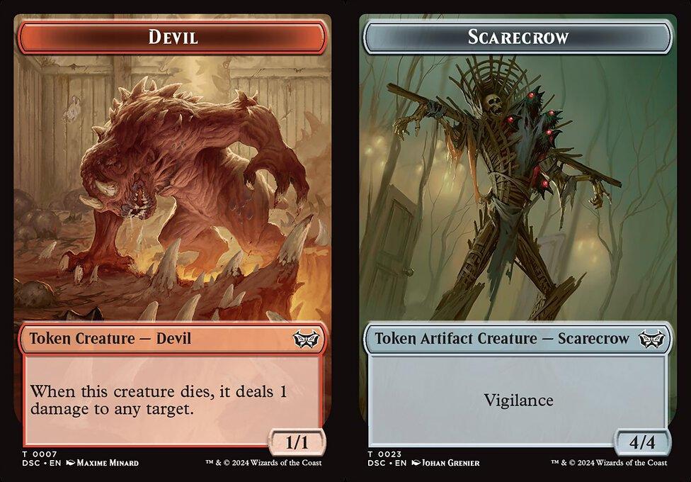 Devil (0007) // Scarecrow (0023) Double-Sided Token