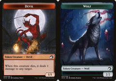 Devil (006) // Wolf (013) Double-Sided Token - Foil