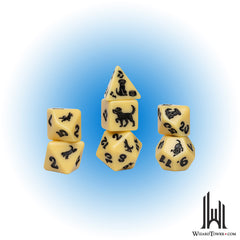 Dice Set - Animals - Golden Pup 7ct