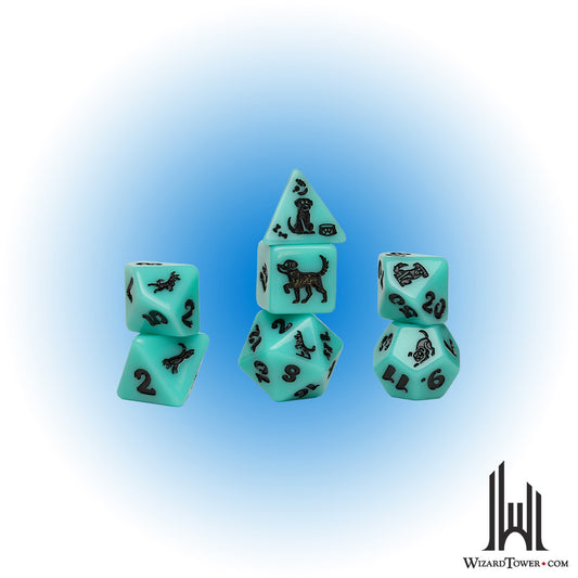 Dice Set - Animals - Seafoam Shepherd 7ct