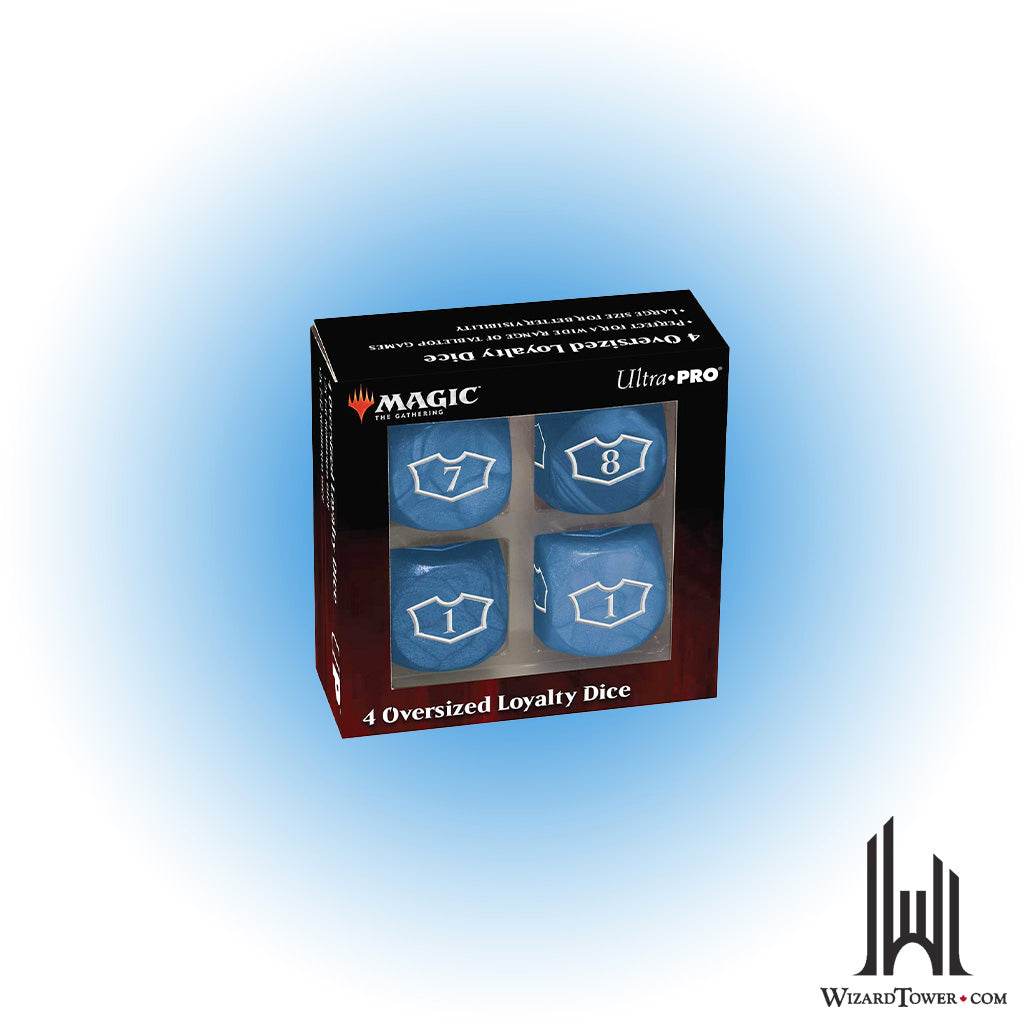 Dice Set - Blue Oversized Loyalty Dice - Set of 4