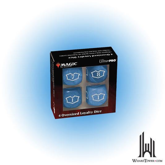 Dice Set - Blue Oversized Loyalty Dice - Set of 4