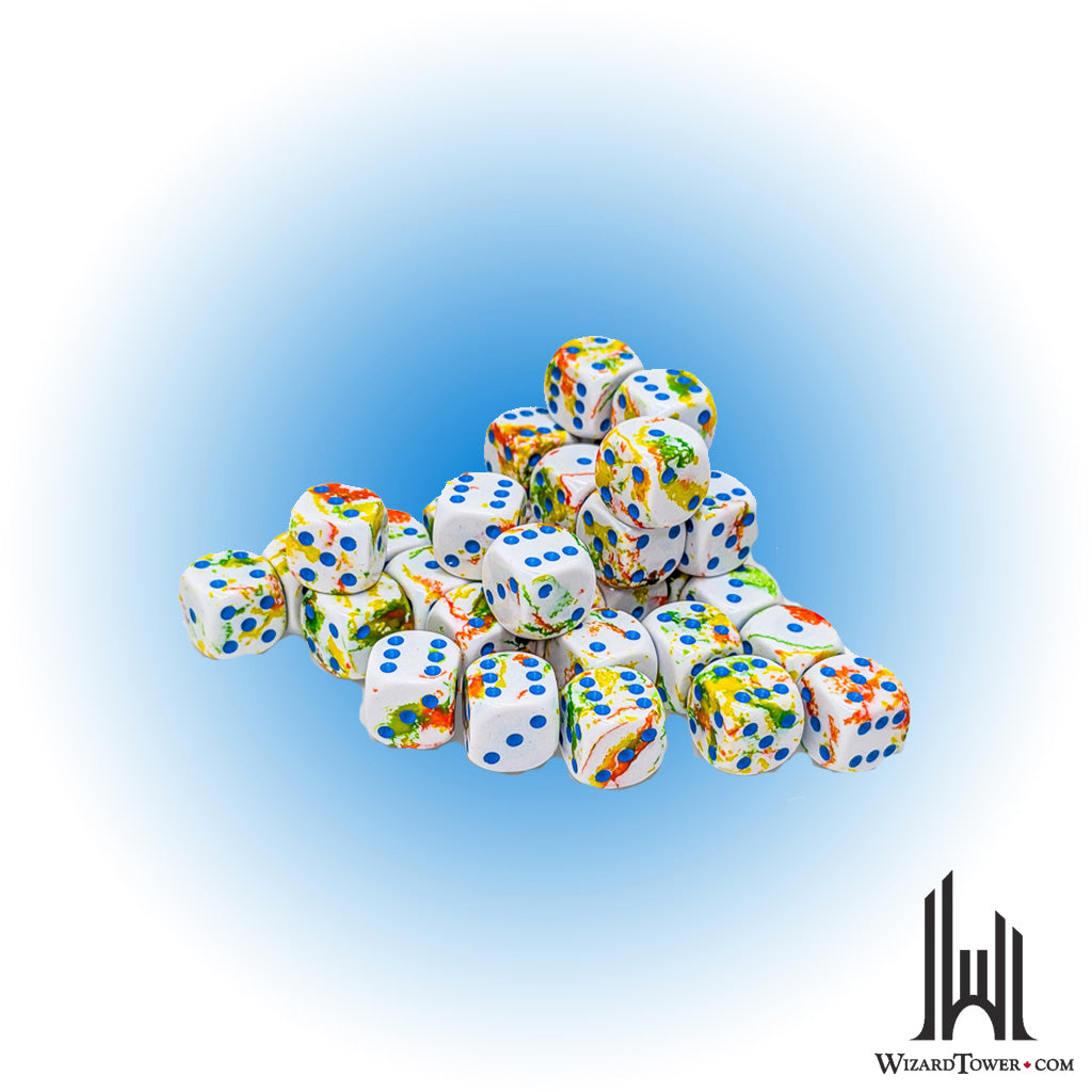 Dice Set - Brush Breezy / Blue 12mm d6 36ct