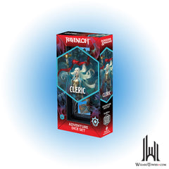 Dice Set - DnD Adventure Cleric Light Blue / Red 15ct