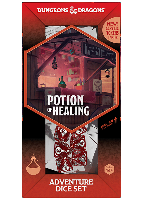 Dice Set - DnD Adventure Healing Potion d4 10ct