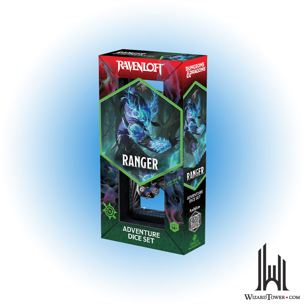 Dice Set - DnD Adventure Ranger Black / Blue 15ct