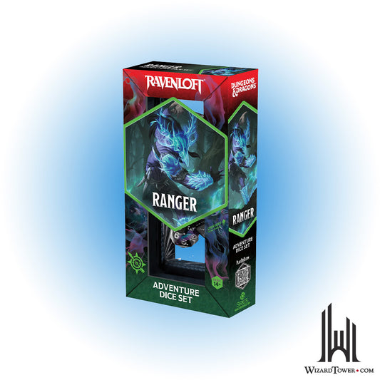 Dice Set - DnD Adventure Ranger Black / Blue 15ct