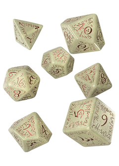 Dice Set - Elvish Shimmering Beige & Copper Jumbo 7ct