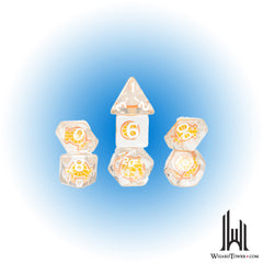 Dice Set - Fruit Slice - Orange 7ct