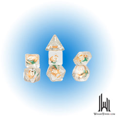Dice Set - Fruit Slice - Peach 7ct