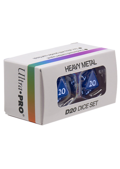 Dice Set - Heavy Metal Vivid Blue d20 2ct