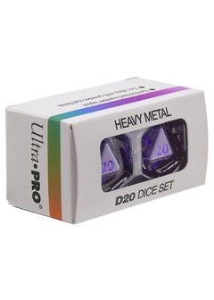 Dice Set - Heavy Metal Vivid Purple d20 2ct