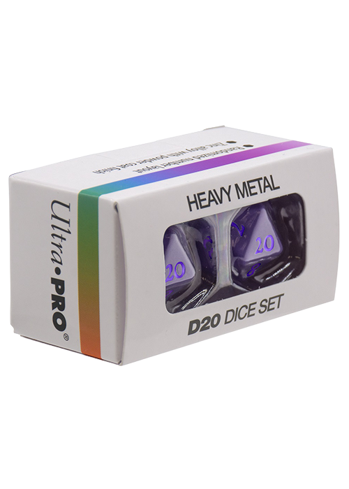 Dice Set - Heavy Metal Vivid Purple d20 2ct